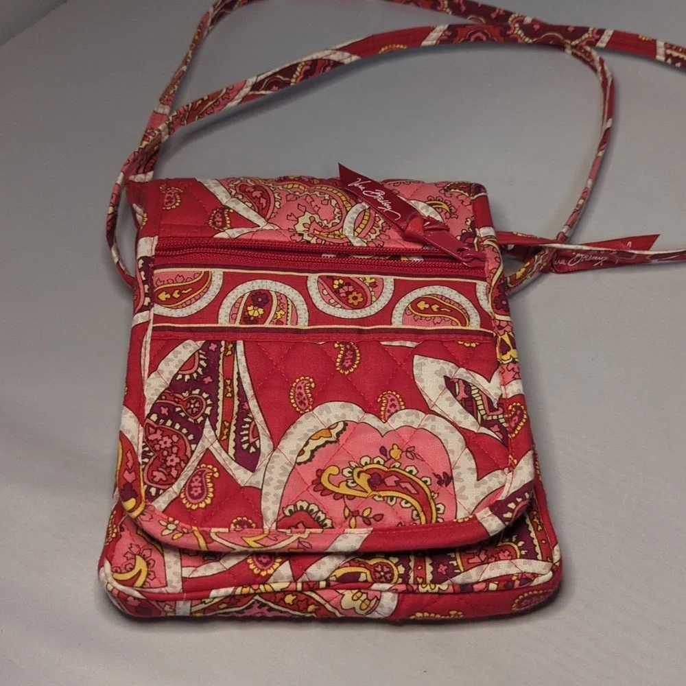 Vera Bradley Mini Hipster Purse Bag Rosy Posies Retired Print 2012